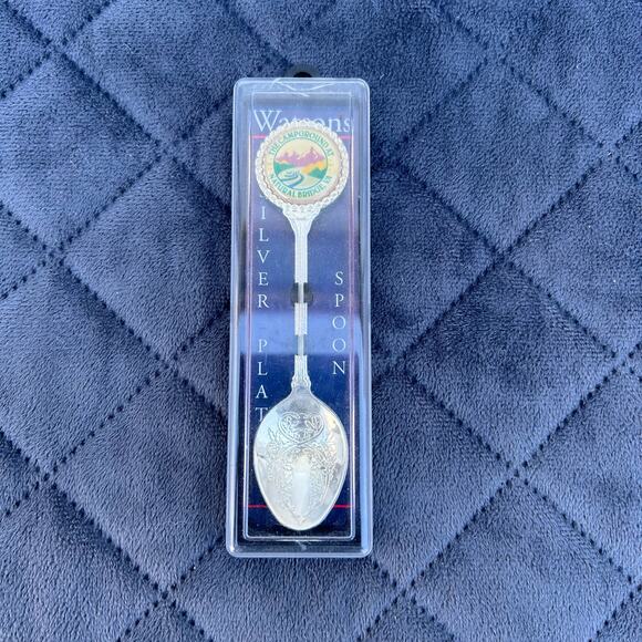 Watsons The Campground At Natural Bridge, VA Silver Plated Spoon (4E-AA) - Picture 1 of 5